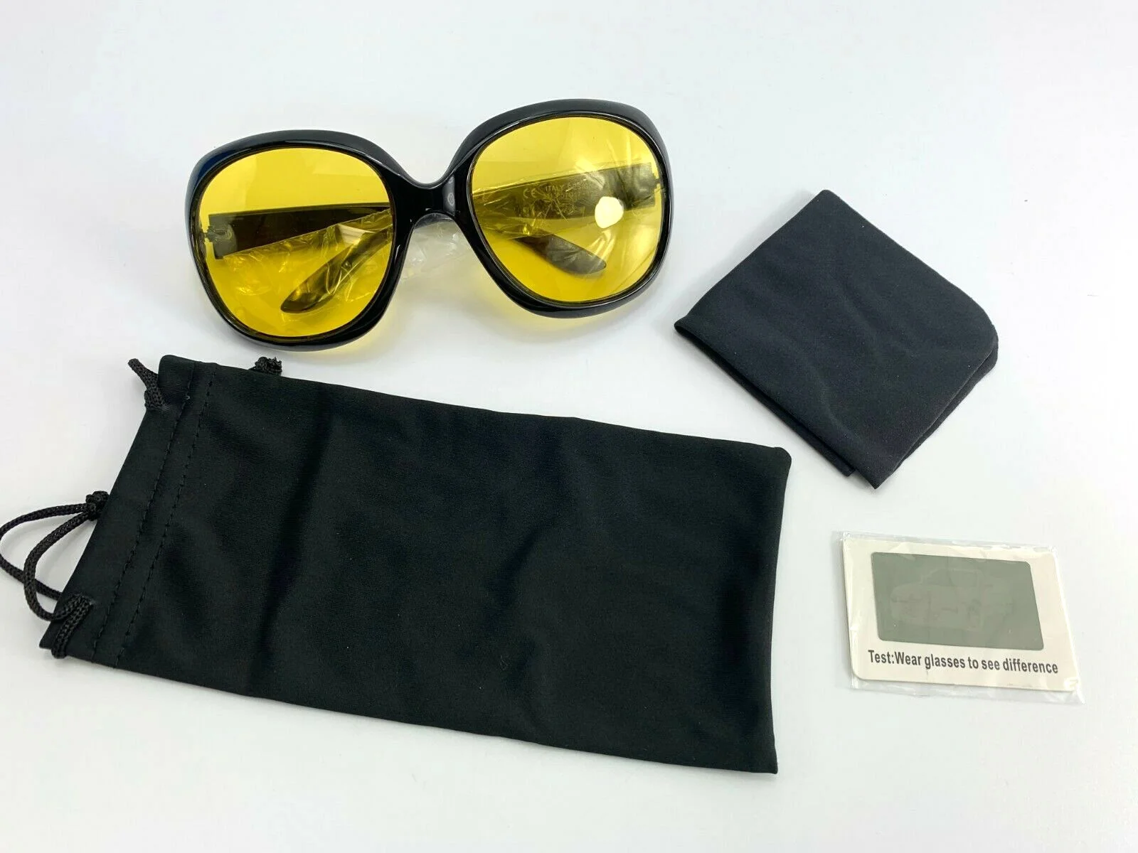 Myiaur 100% UV Protection Night Vision Glasses Italian Design [57-17-123]